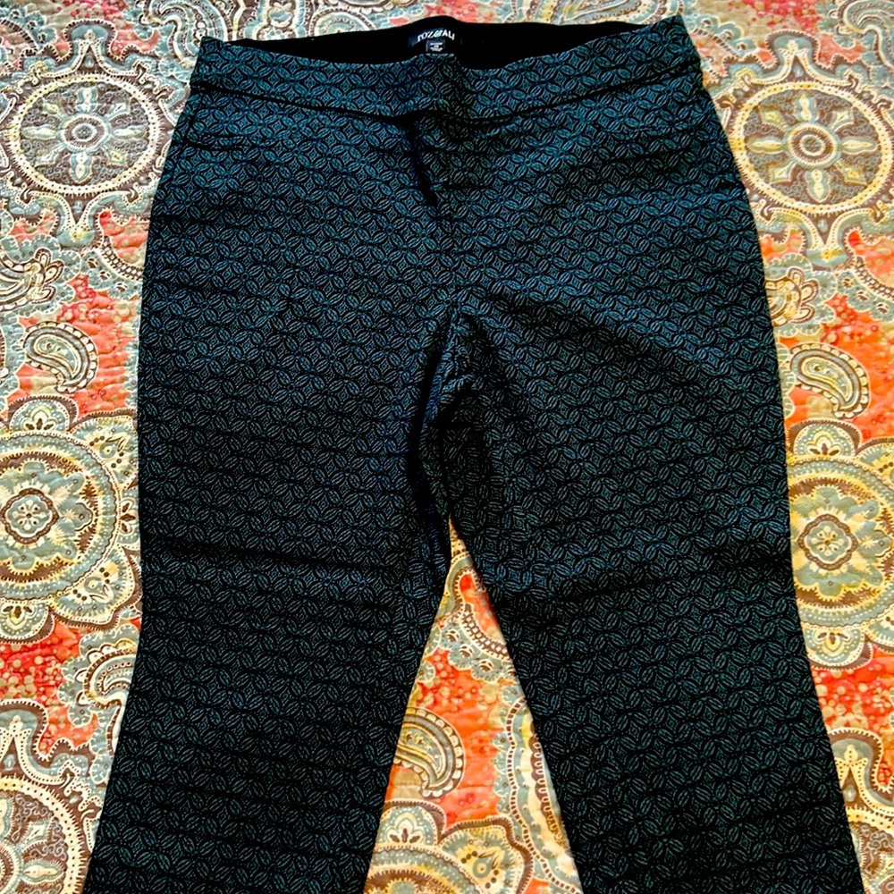 Womens 14W Roz & Ali ankle length stretch pant.